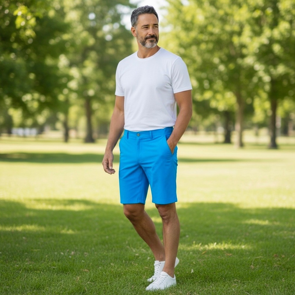Redvanly Hanover Men's Ibiza Blue Golf Short Size XL RAD211300A 9" Inseam NWT - Picture 13 of 13